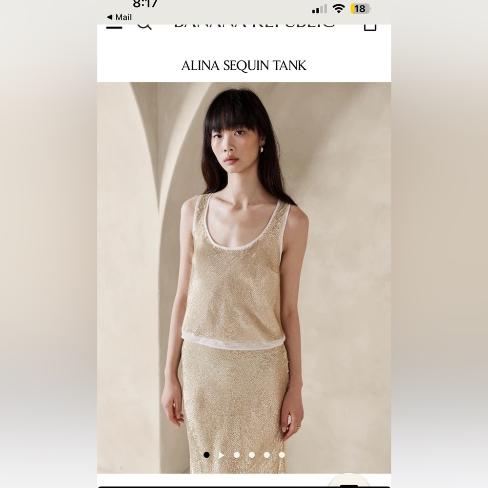 Banana Republic Sequin Top
